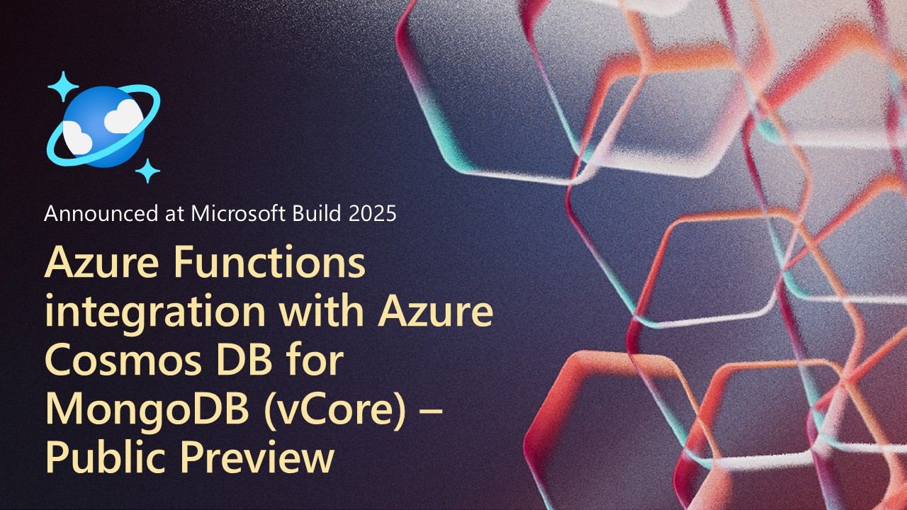 Now in Public Preview: Azure Functions Trigger for Azure Cosmos DB for MongoDB vCore
